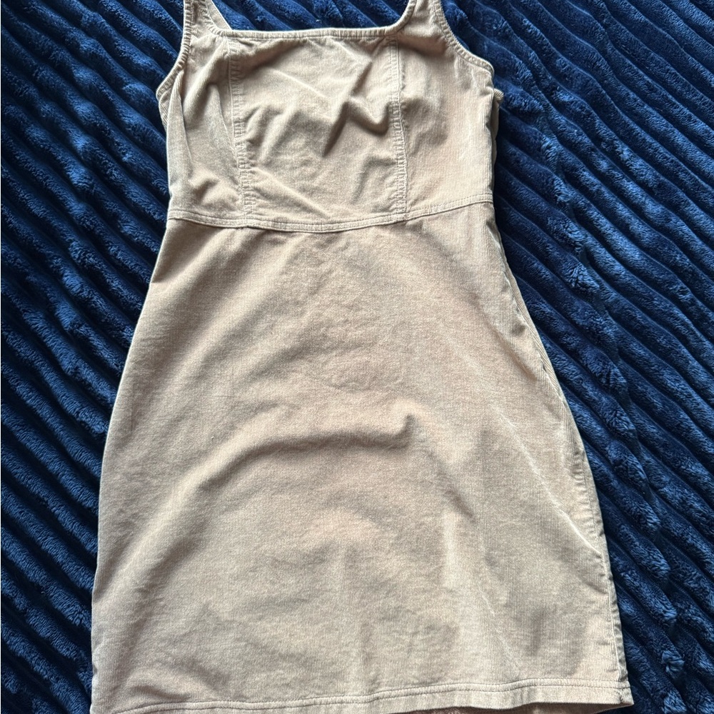 Hollister Tan dress with side zip size S